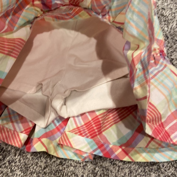 Justice girls size 8 plaid skirt with shorts underneath - Picture 2 of 5